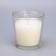 Candle in a smooth glass flavored "French vanilla", 8.5 cm