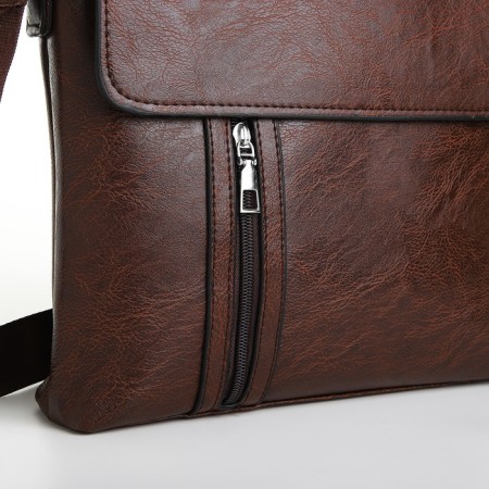 Male bag, brown color-2