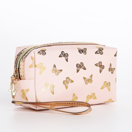Lightning cosmetic bag, pink color