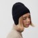 Women's hat minku, black color, rr 56-58