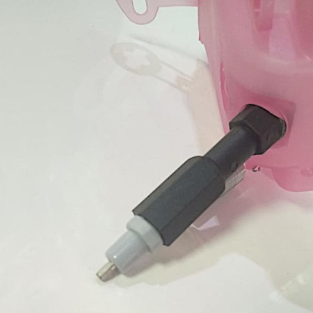 The drinker is nipple, with a capacity of 1 liter, for rabbits and birds, plastic-3