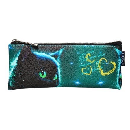 Penal soft, 1 department, 90 x 215 x 10 mm, flat, Devente, Black Cat, Artificial leather 7024447-1