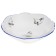 Round bernadotte salad, decor "Geese", 13 cm