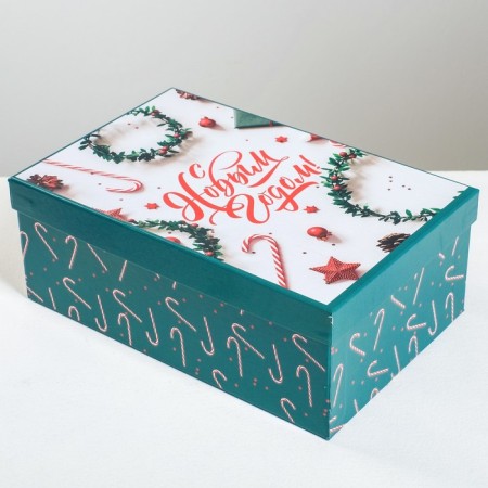 A set of gift boxes 6B1 “Styl”, 20 x 12.5 x 7.5 - 32.5 x 20 x 12.5 cm, New Year-7