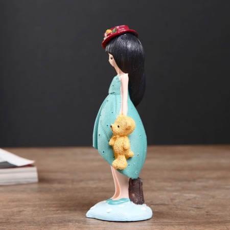 Polystone souvenir "Baby in a hat and a toy in the hand" MIX 14x5.5x4.5 cm-3