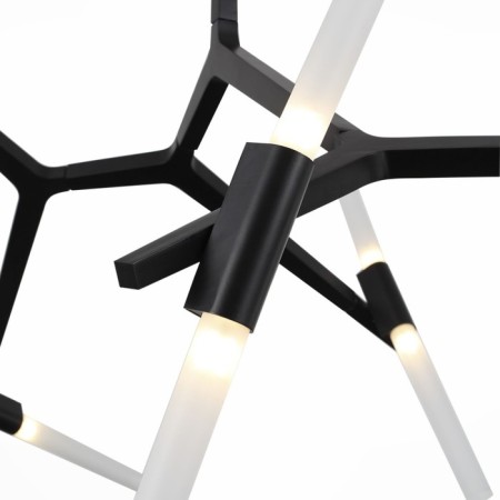 Ceiling Ceiling ST LUCE. SL947.402.10. Laconicita. 10x5 watts, G9, 4000k, 160x40x95 cm, black color-2