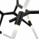 Ceiling Ceiling ST LUCE. SL947.402.10. Laconicita. 10x5 watts, G9, 4000k, 160x40x95 cm, black color