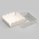 Cookie box, confectionery packaging, white, 13 x 13 x 4 cm