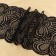 Lace elastic fabric "Infinity", 180 mm × 2.7 ± 0.5 m, black color