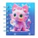 Notebook Gift Book on the crest 80l, line, color block, PVC Cat cover 3D (10x10.5cm) 10539