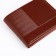 Male purse without a fastener, department for bills, for maps, color light brown