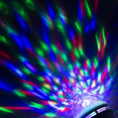 Light device "Crystal ball" 8 cm, E27, glow RGB-1