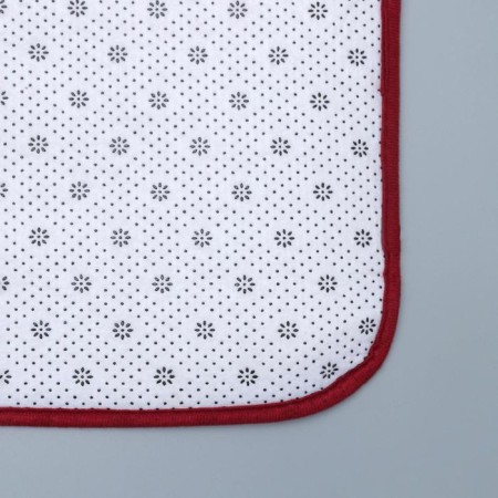 The bathroom rug glowing in the dark “luminous faces”, 50 × 80 cm, burgundy color-4