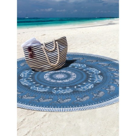 Pareo and beach rug "Mandala", d = 150 cm-2