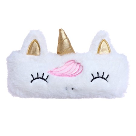 Penal soft, 1 department, 95 x 205 mm, flat, fur, calligrata "unicorn" white-1