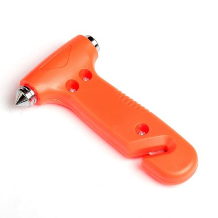 Emergency hammer with a belt knife, 7 × 12.5 cm