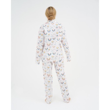 Pajamas (shirt, trousers) female kaftan "Rainbow" p. 44-46-6