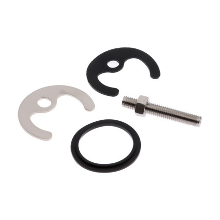 Kitchen mixer "TsS-SM cm511711", two-wound, flexible spout, brass, gray-3