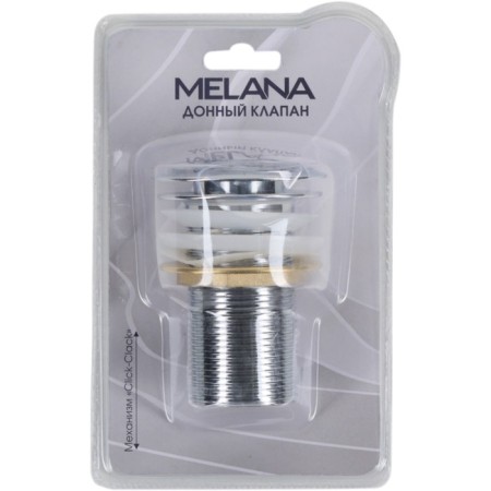 Bottom valve Melana mln-330302ch, without overflow, chrome-1