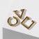 Set of earrings and FACT "Game", Color Gold