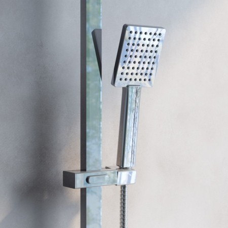 Shower system IDDIS BILD, with the upper leaf, chrome-3