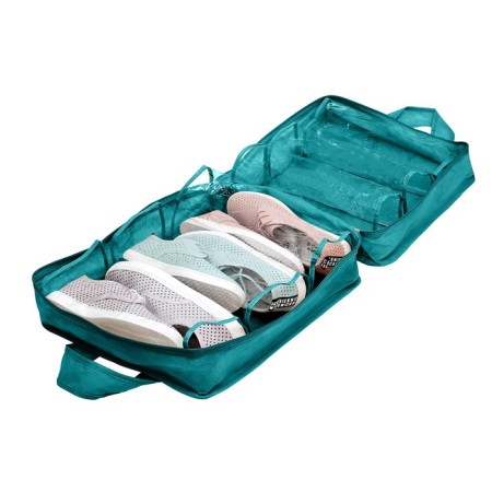 Shoes for 6 pairs, turquoise color-4