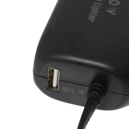 Cartage cigarette lighter, USB 2.1 a/1 A, 60 W, 12/24 V, wire 60 cm-1