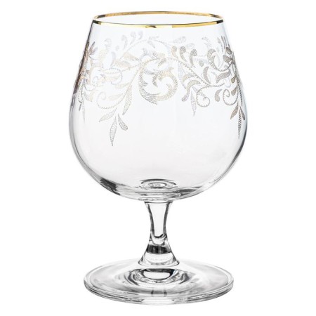 Set of glasses for brandy Sylvia, Panto, grouting gold, gold laying, 400 ml x 6 pcs.