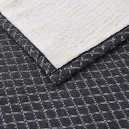 Grand cover, size 220x240 cm, dark gray color-4