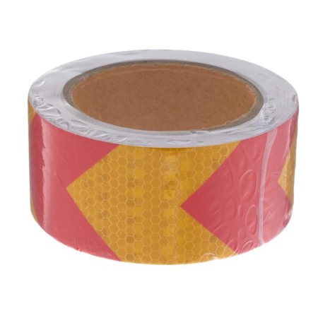 Reflective tape, self-adhesive, red-yellow, 5 cm x 10 m-3