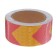 Reflective tape, self-adhesive, red-yellow, 5 cm x 10 m
