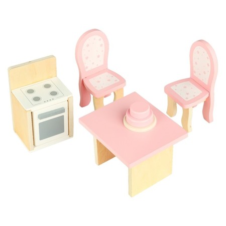 Duke Paramo Doll Wooden "Madelin Avenue", four -story, with furniture-16
