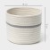 Basket for storage ladled handmade LadoM "Dorian", cotton, 18 × 18 × 15 cm, white-gray color