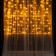 Garland "Curtain" 1.5 × 1 m, IP20, transparent thread, 180 LED, yellow glow, 8 modes, 220 V