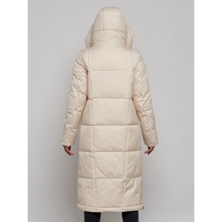 Coat insulated winter female, size 42, light-beige color-13
