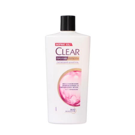 Clear shampoo against dandruff, restoration of damaged and dyed hair, 650 ml
