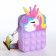 Bag's bag with lightning, lilac color