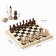 Wooden chess everyday 29.8 x 29.8 cm, King H-7.2 cm, Pig H-4.5 cm