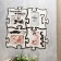 Photo frame Pazle HDF "Happy Together" of 4 fragments 25x25 cm