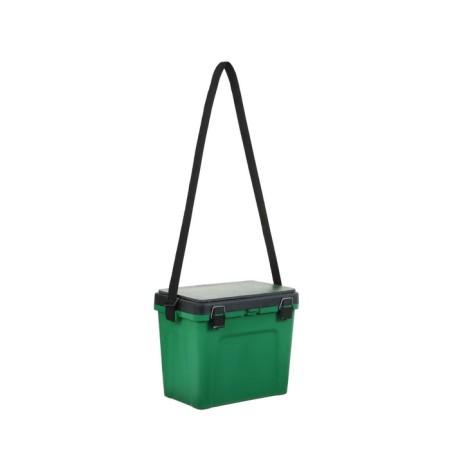 Box winter, green small "three whales", 4 departments for baits, 310 x 360 x 240-6