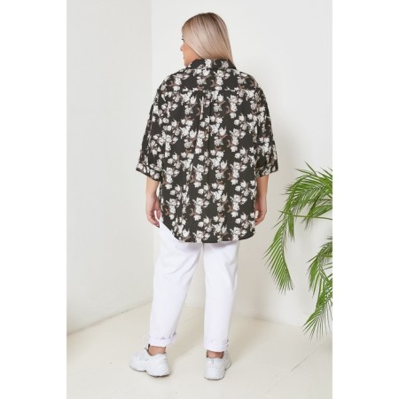 Female shirt, size 62, black color-3