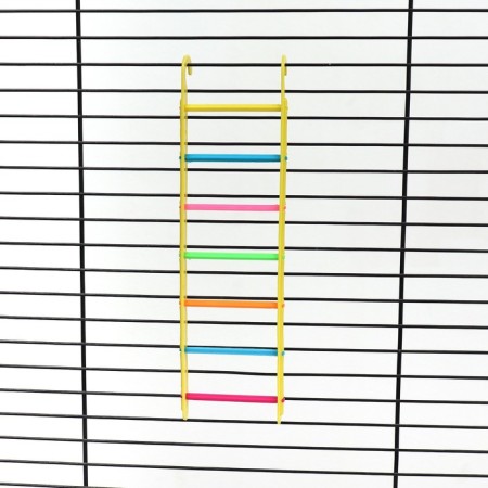 A set of bird toys (bath, feeder, mirror, swing, ladder), 35 x 28 cm-18