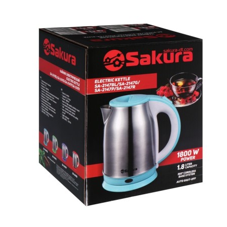 Electric kettle Sakura SA-2147P, 1.8 l, 1800 watts, purple-7