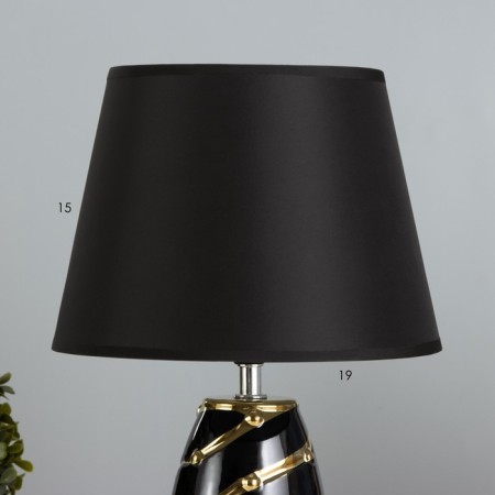 Casinius desktop E14 40W black and gold 22x22x35 cm Risalux-2