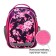 School backpack, 37 x 27 x 16 cm, ergonomic back, calligrata b "Flowers", lilac