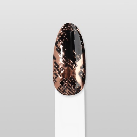 Nail stickers "Snake", foil, pink gold color-5