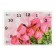 Carty clock is wall, series: flowers, "pink roses", 25x35 cm