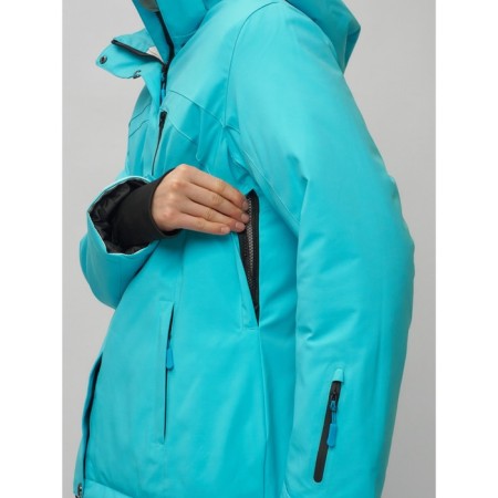 Ski suit female, size 42, blue color-5