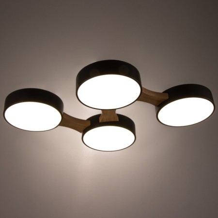 Piartti chandelier 4LED 96W 3000-6000K Black 65x48x5 cm Bayerlux-4