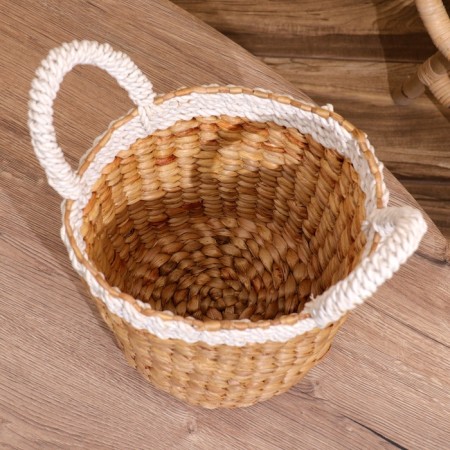 Wicker basket 23x23x33 cm-4